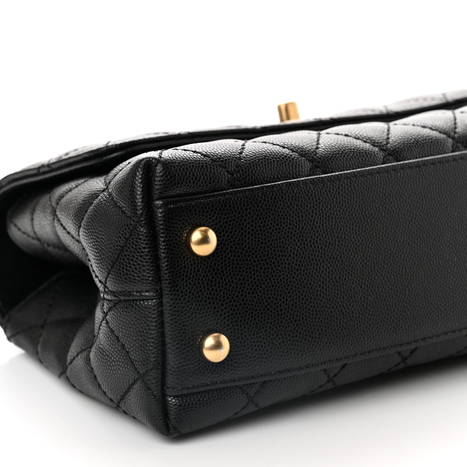 Chanel Caviar Quilted Mini Coco Chain Handle Flap Black 9 of 11