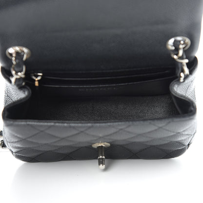 Chanel Pearly Caviar Quilted Mini Square Flap Black 5 of 10