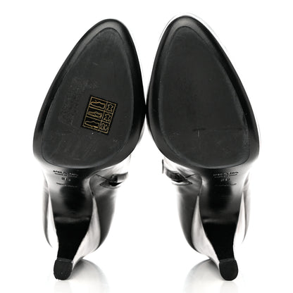 Prada Soft Lux Calfskin Platform Ankle Boots 36 Black 5 of 9