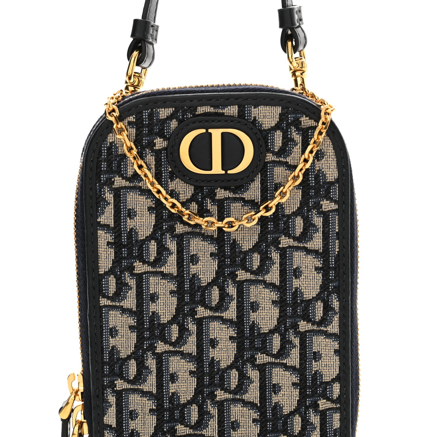 Christian Dior Oblique 30 Montaigne Phone Holder Blue 8 of 11