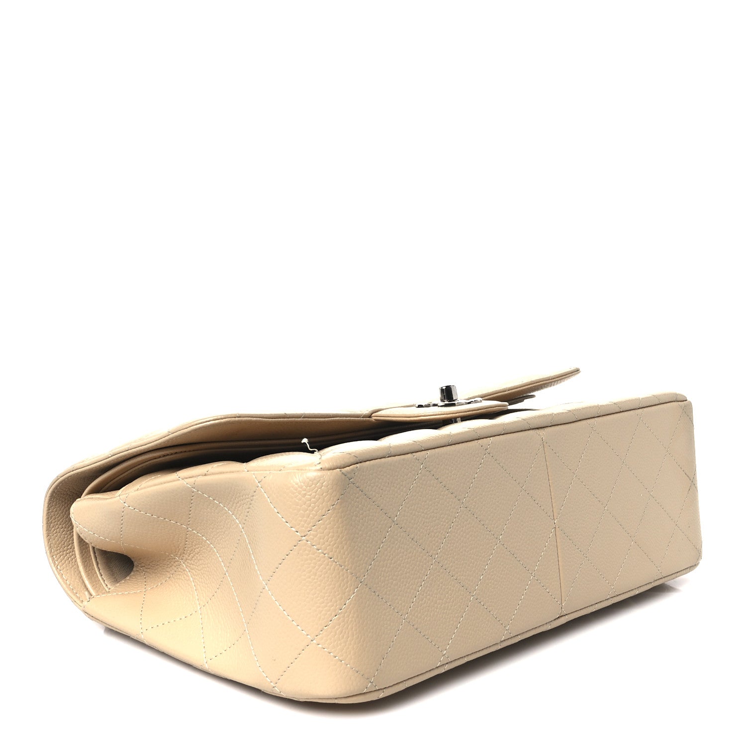 Chanel Caviar Quilted Jumbo Double Flap Beige Clair 4 of 11