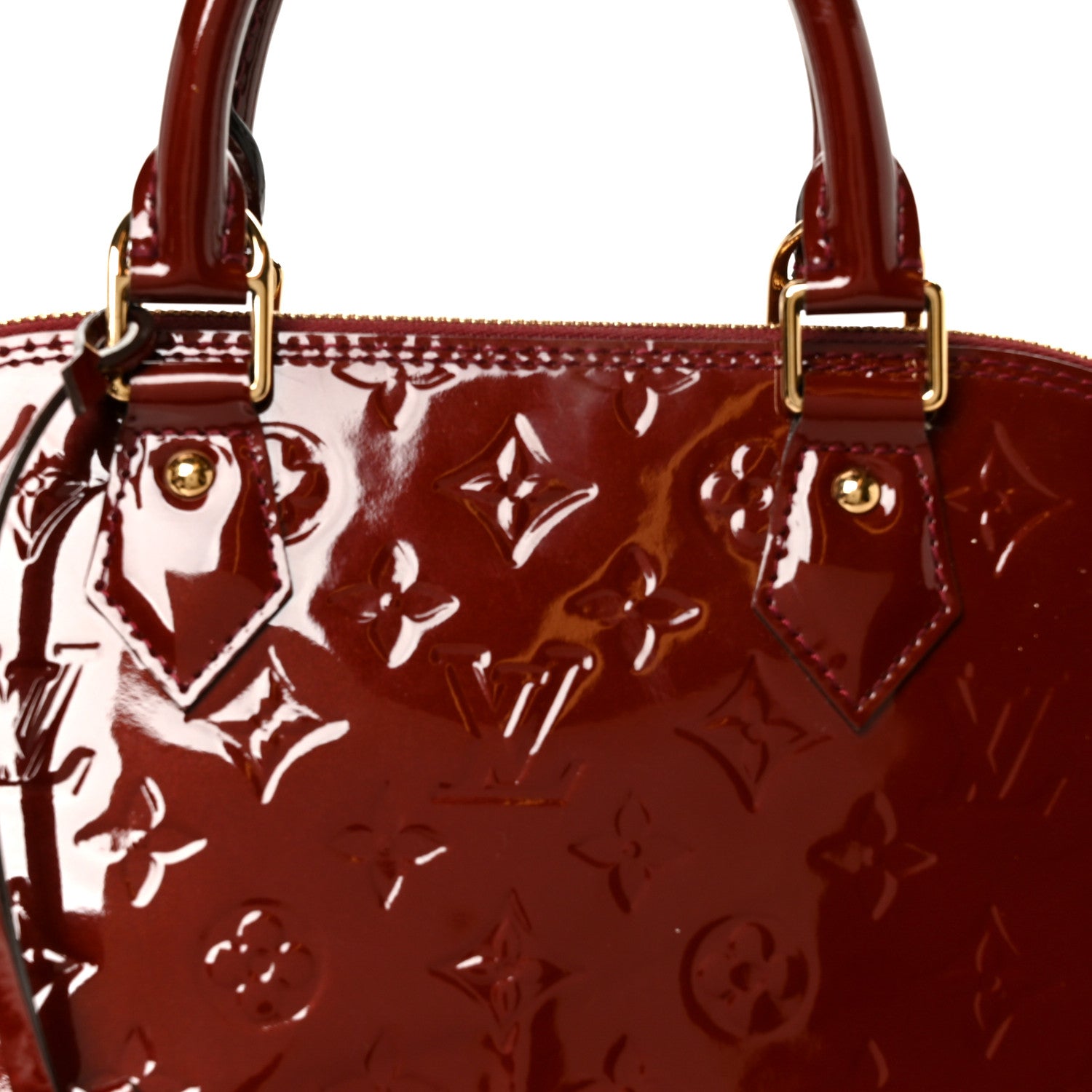 Louis Vuitton Vernis Alma PM Rouge Fauviste 9 of 11