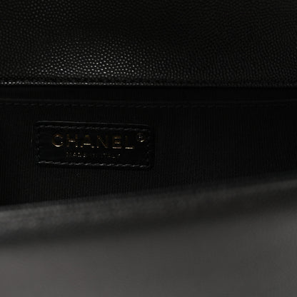 Chanel Caviar Quilted Medium Boy Flap Black 6 of 10