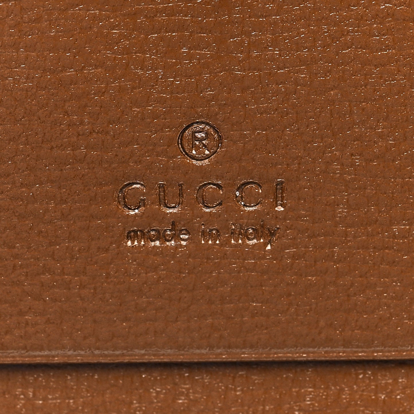 GG Supreme Monogram Horsebit 1955 Card Case Wallet Beige Ebony Brown Sugar