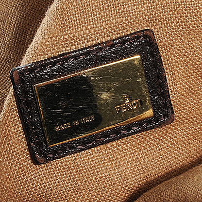 Fendi Zucca Nappa Nuvolata Vitello Tortuga Spy Tobacco Moro 3 of 12