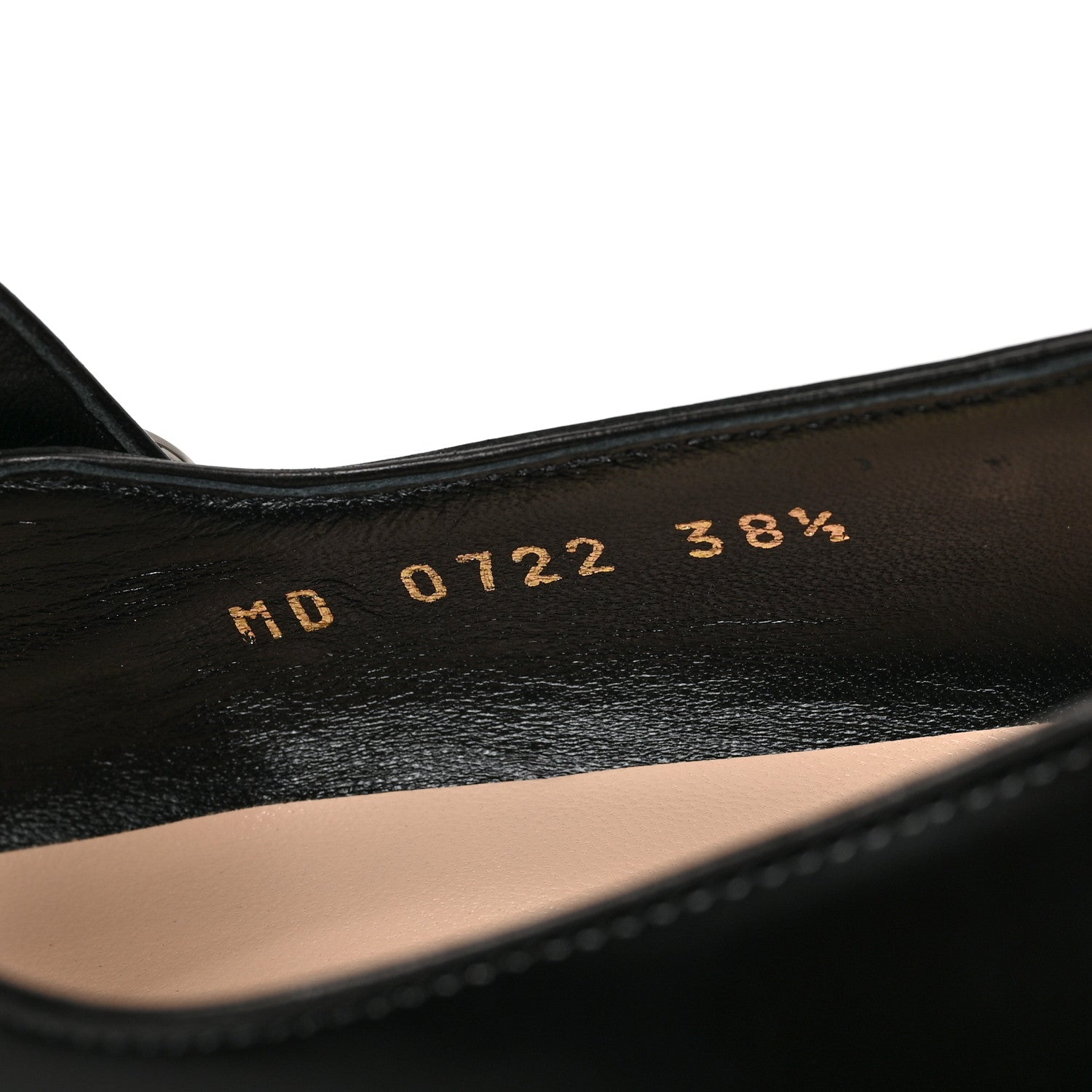 Christian Dior Brushed Calfskin Uniform 30mm Pumps 38.5 Black 7 of 8