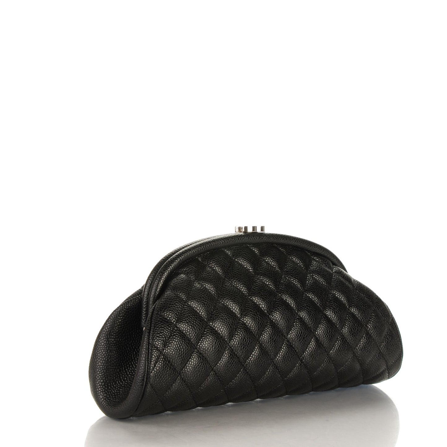 Caviar Quilted Timeless Clutch Black