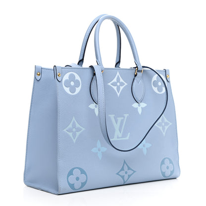 Louis Vuitton Empreinte Monogram Giant By The Pool Onthego MM Summer Blue 3 of 13