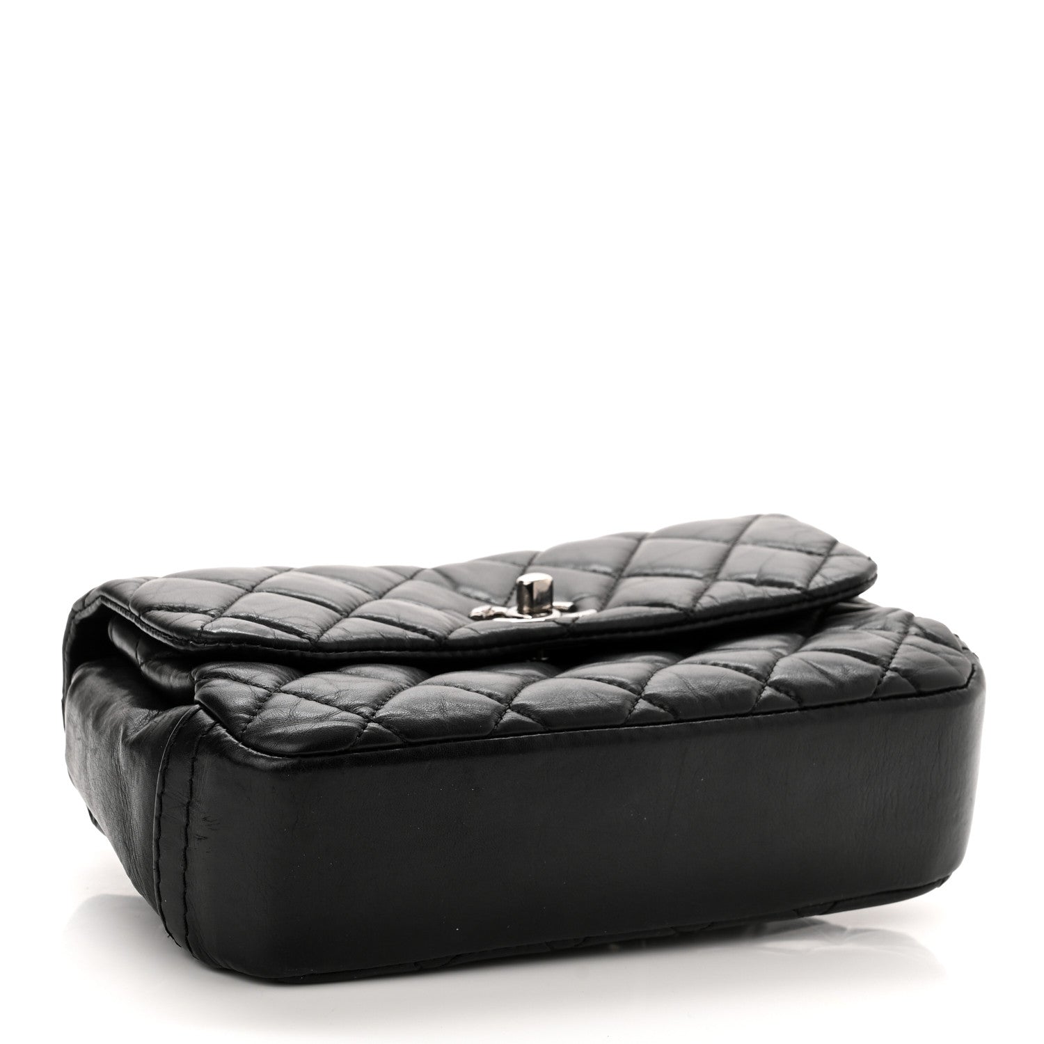 Chanel Aged Calfskin Quilted Mini Lady Pearly Flap Black 3 of 10