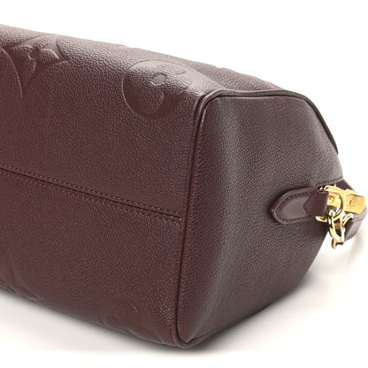 Louis Vuitton Empreinte Monogram Giant Speedy Bandouliere 25 Wine 9 of 9