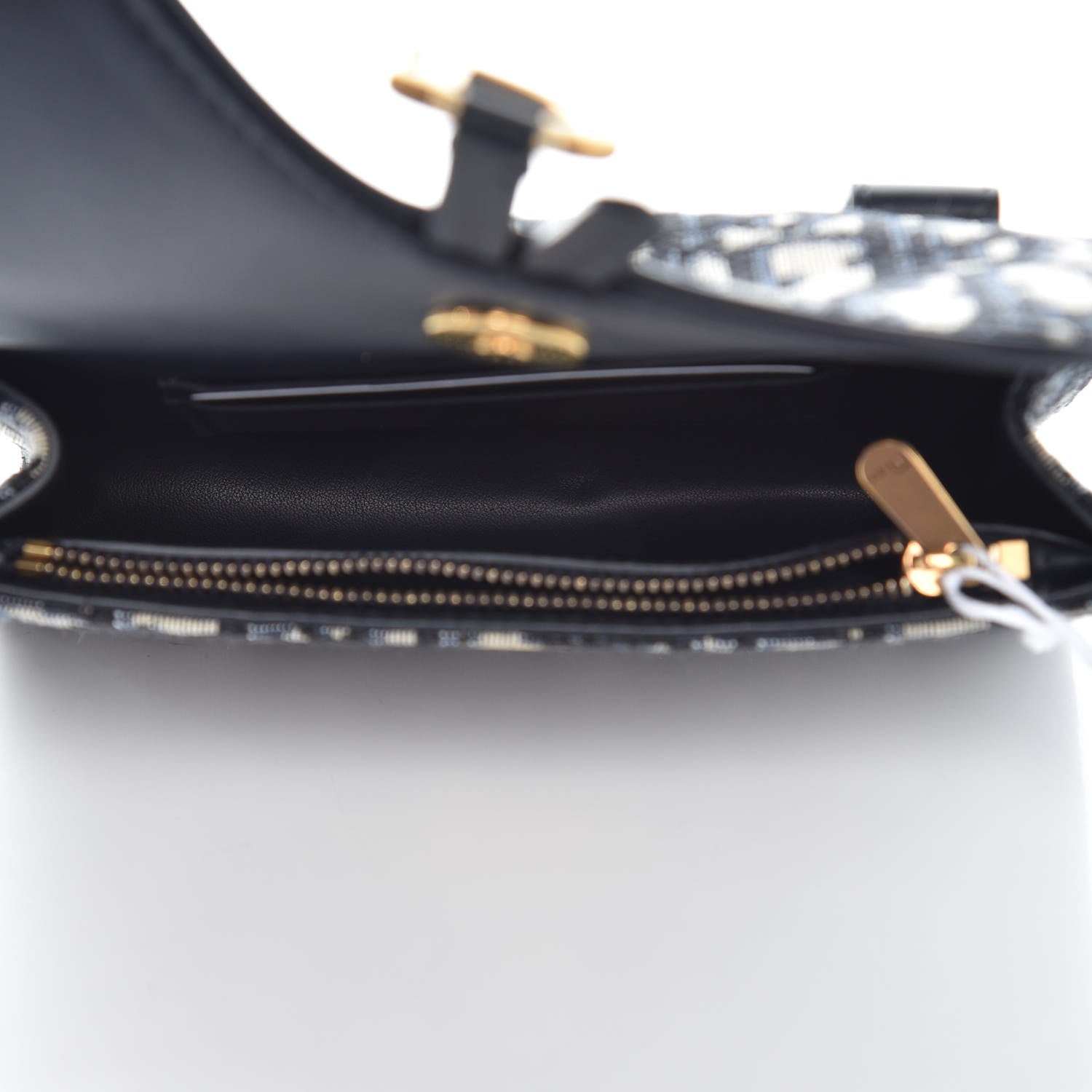 Christian Dior Oblique Saddle Belt Bag Blue 5 of 8