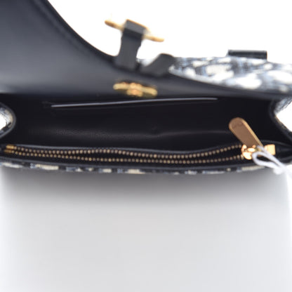 Christian Dior Oblique Saddle Belt Bag Blue 5 of 8