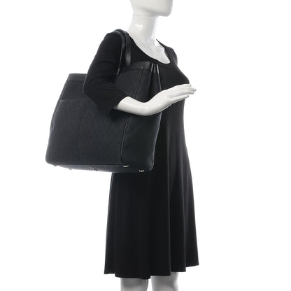 Gucci Denim Monogram Tote Black 2 of 12