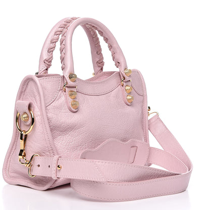 Balenciaga Agneau Giant 12 Gold Hardware Mini City Rose Poudre Rose Petunia 3 of 11