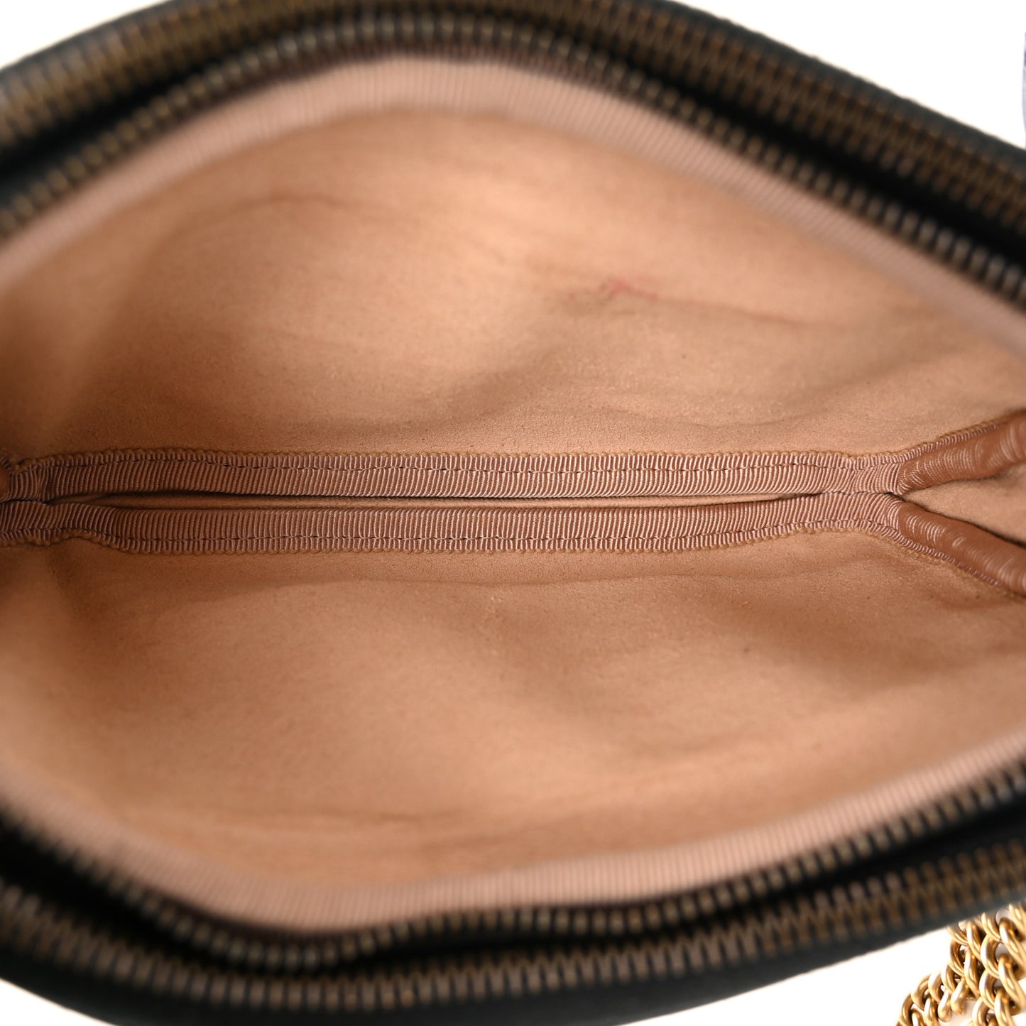 Calfskin Matelasse Mini GG Marmont Chain Crossbody Bag Black