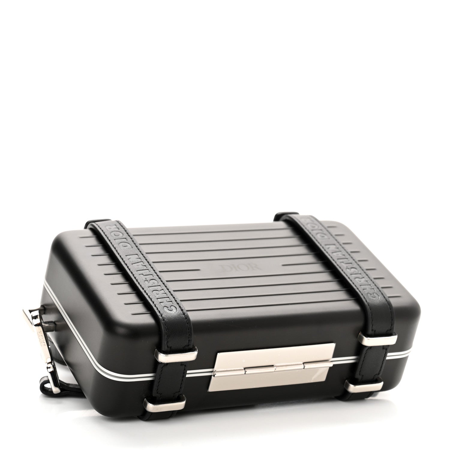 Christian Dior X RIMOWA Aluminum Personal Clutch On Strap Black 4 of 10