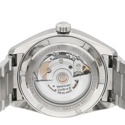 Tag Heuer Stainless Steel 39mm Carrera Caliber 5 Automatic Watch Silver WBN2111 4 of 5