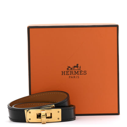 Hermes Box Kelly Double Tour Bracelet M Black 7 of 7