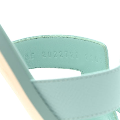 Hermes Epsom Oran Sandals 38 Vert Embrun 8 of 9