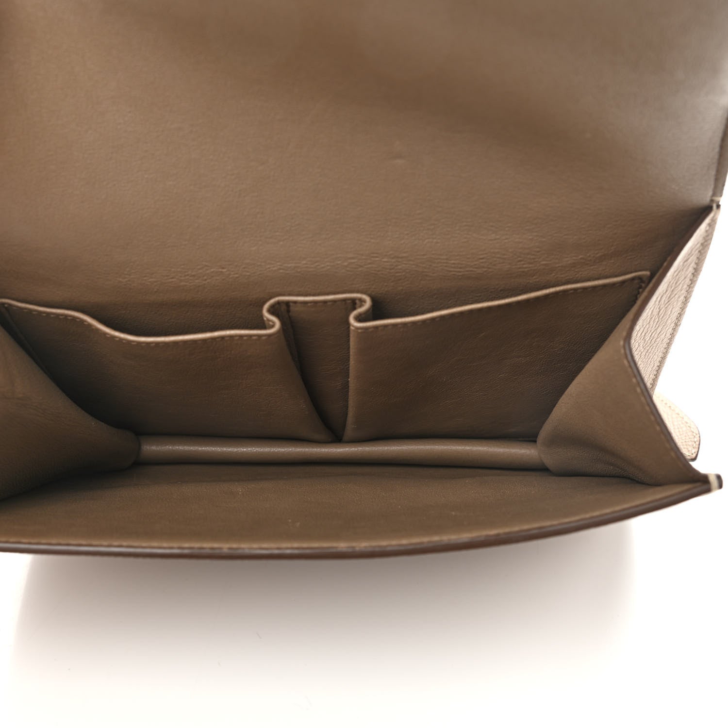 Celine Baby Grained Calfskin Medium Symmetrical Bag Taupe 5 of 14