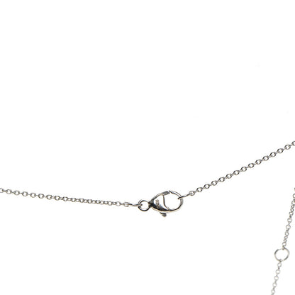 David Yurman 18K White Gold Diamond Initial T Charm Necklace 6 of 6