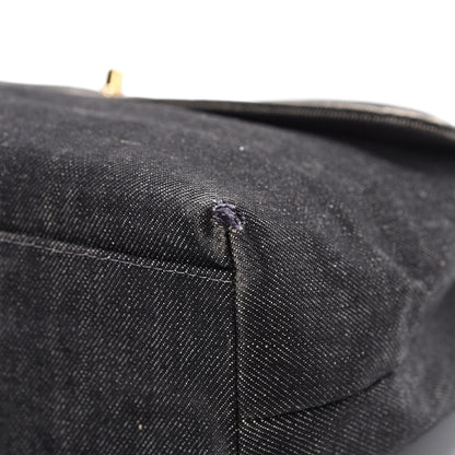 Chanel Denim Jumbo Kelly Flap Black 12 of 20