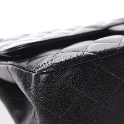Chanel Caviar Quilted Jumbo Double Flap Black 8 of 24