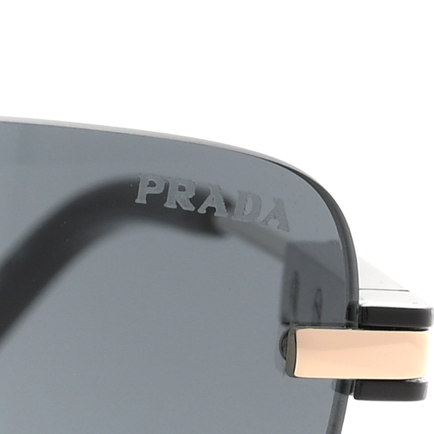 Prada Rimless Oval Mens Sunglasses SPR 68Z Gold 7 of 9