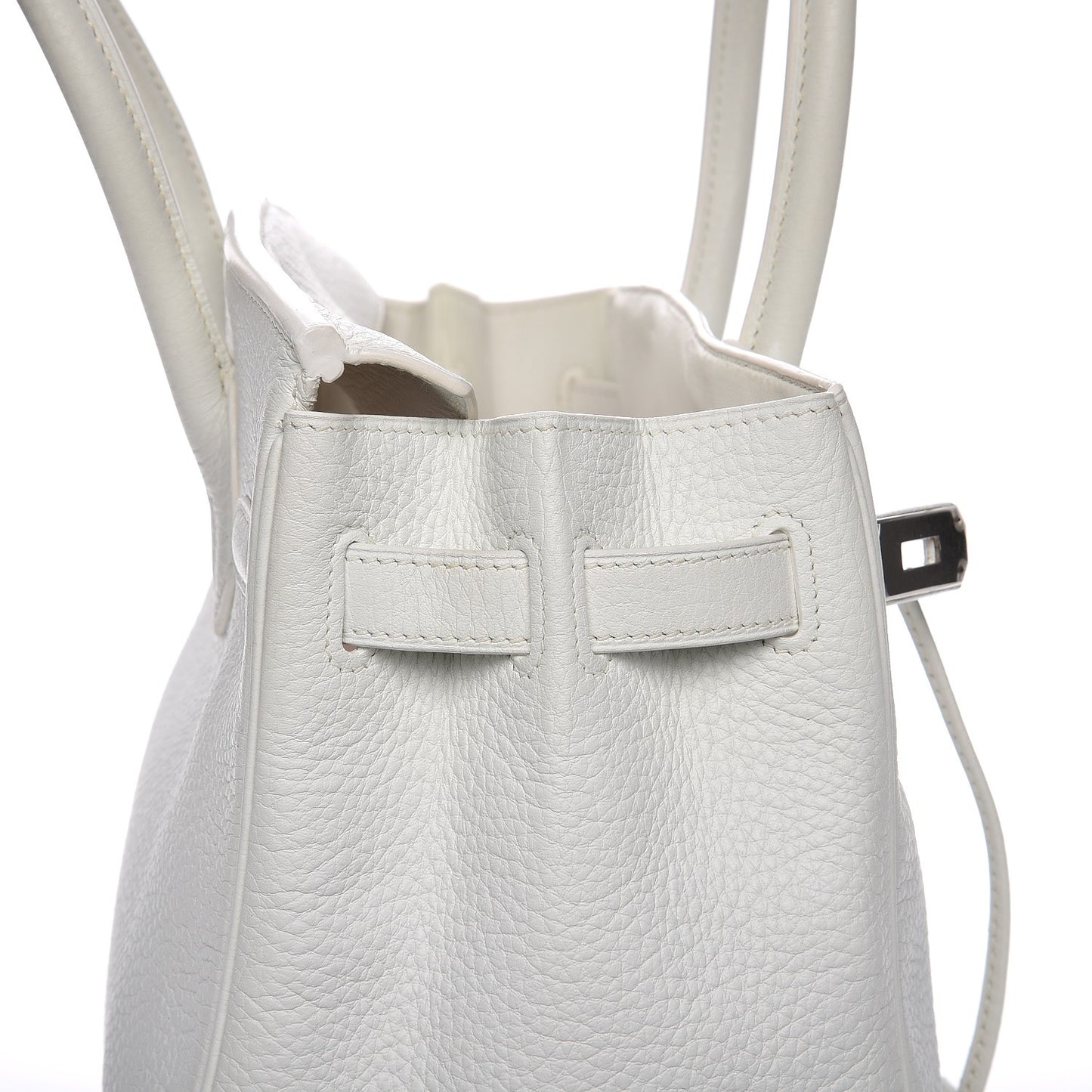 Taurillon Clemence Birkin 30 White
