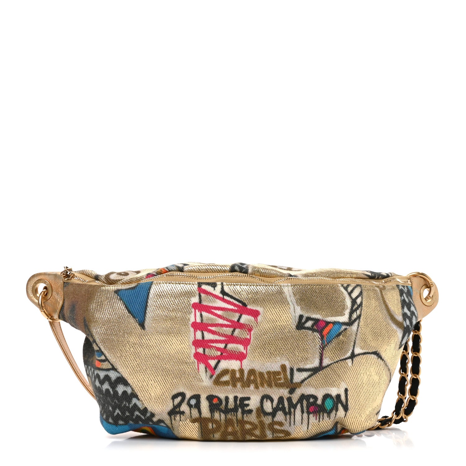 Chanel Graffiti Printed Canvas Street Spirit Waist Belt Bag Multicolor 1 of 10