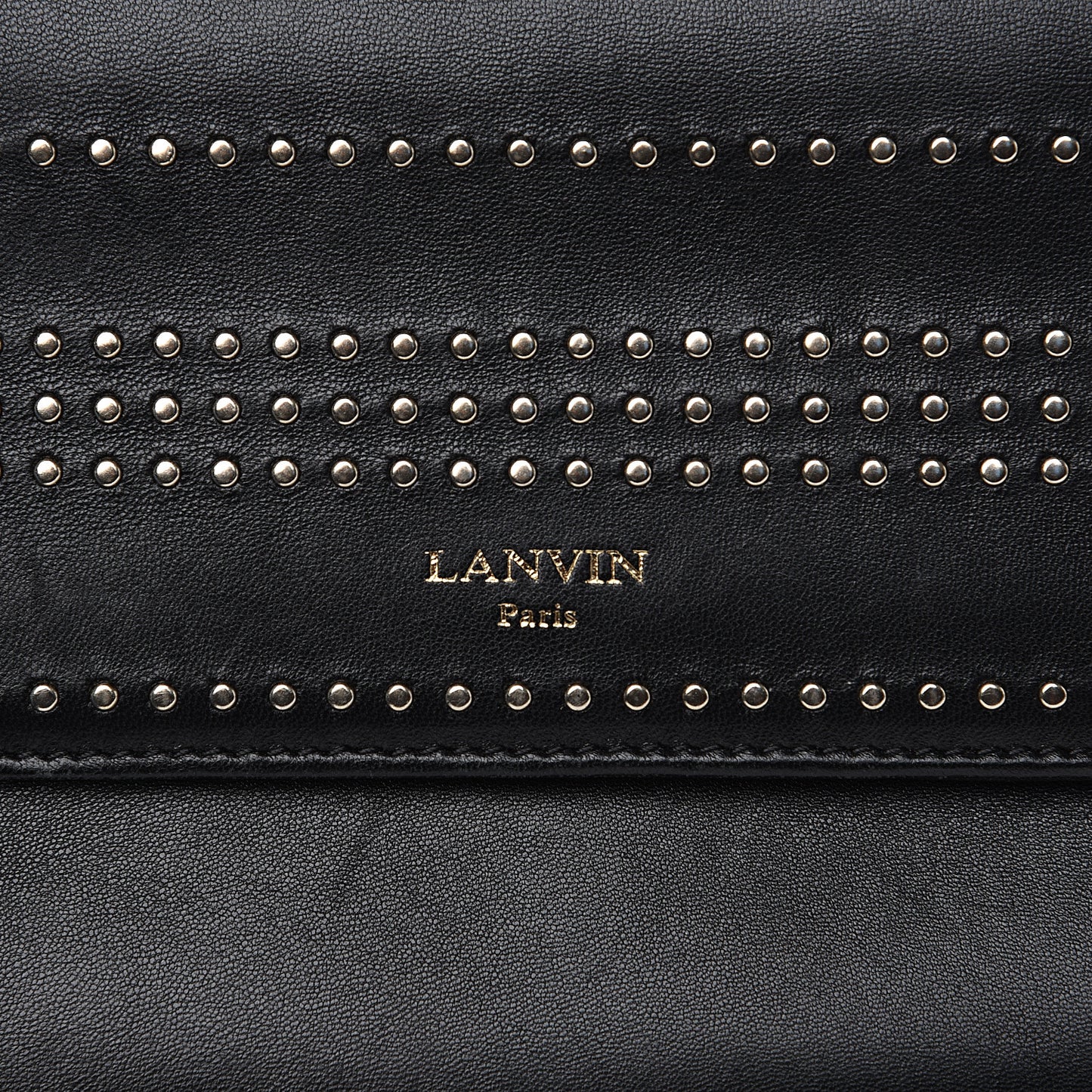 Lambskin Studded Mini Sugar Flap Shoulder Bag Black