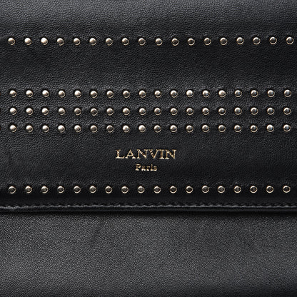 Lanvin Lambskin Studded Mini Sugar Flap Shoulder Bag Black 8 of 11