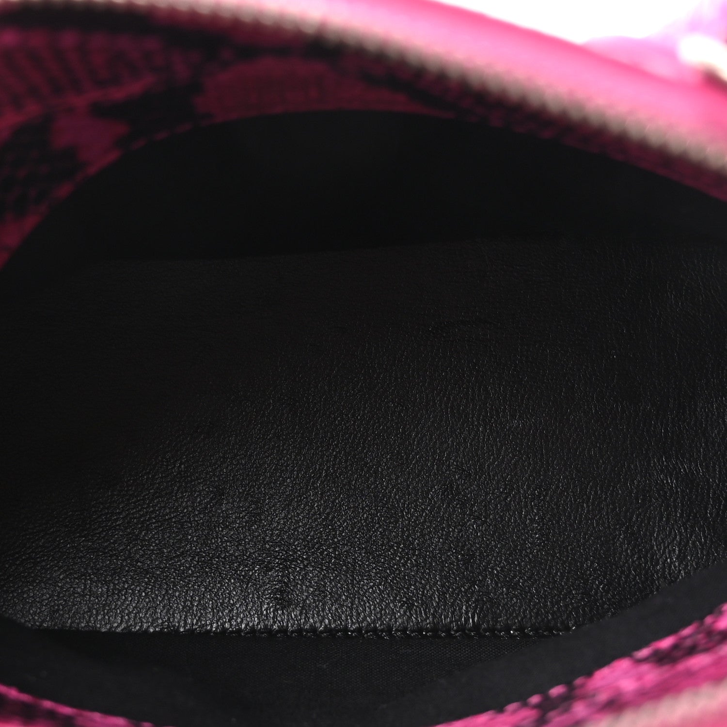 Balenciaga Calfskin Python Effect XXS Ville Top Handle Bag Fuchsia Black 5 of 10