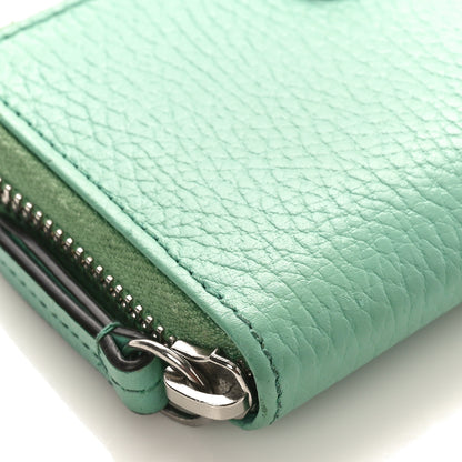 Gucci Dollar Calfskin Enamel Monochrome GG Marmont Zip Around Card Holder Pepperlight Mint 7 of 8