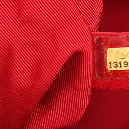 Chanel Striped Canvas Logo Tote Red 7 of 10