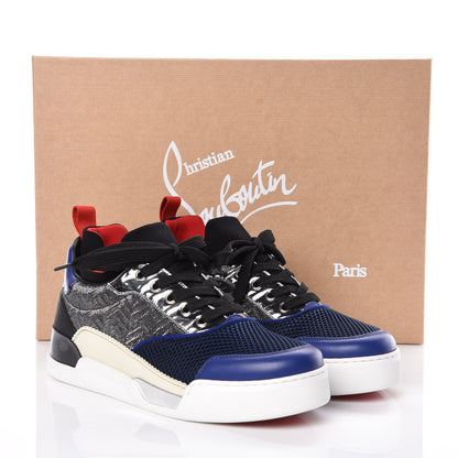 Christian Louboutin Calfskin Mesh Mens Aurelien Flat Sneakers 40 Multi 8 of 8