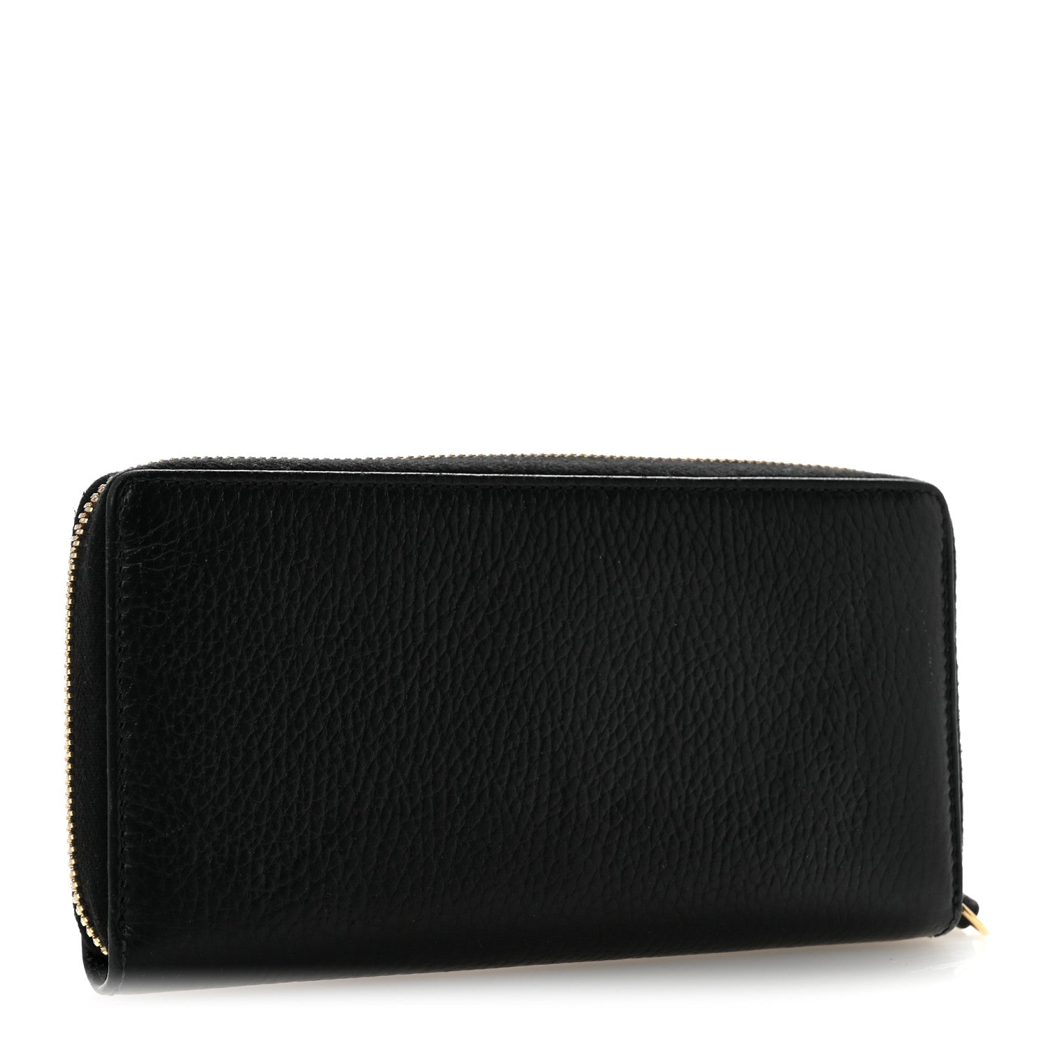 Gucci Dollar Calfskin GG Marmont Zip Around Wallet Black 3 of 10