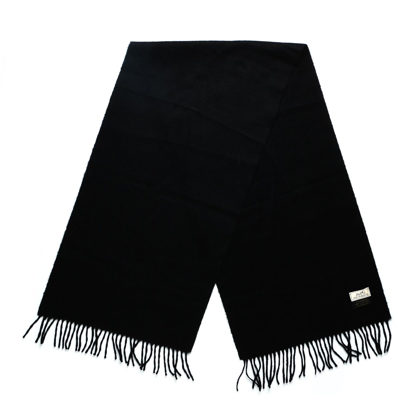 Cashmere Fringe Scarf Black
