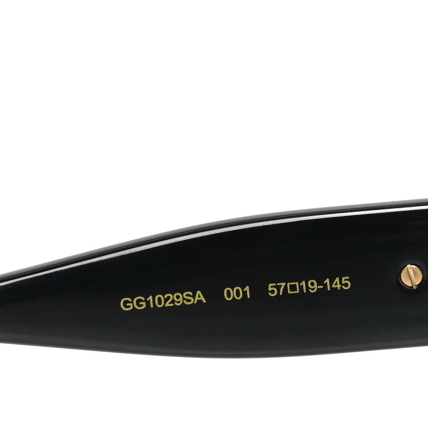 Acetate Square Frame Chain Sunglasses GG1029SA Black