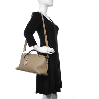 Fendi Vitello Dolce Large By The Way Boston Bag Tortora Seppia 2 of 11