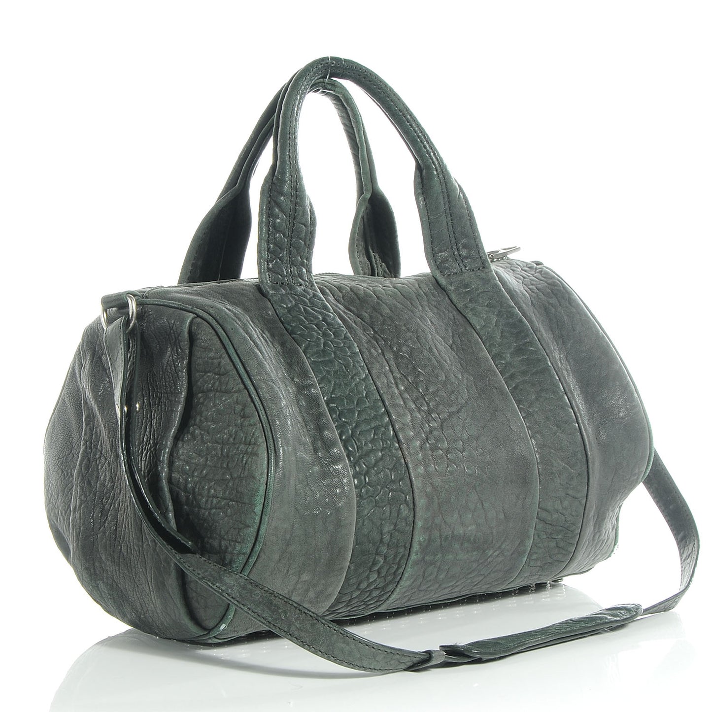 Leather Rocco Duffel Grey