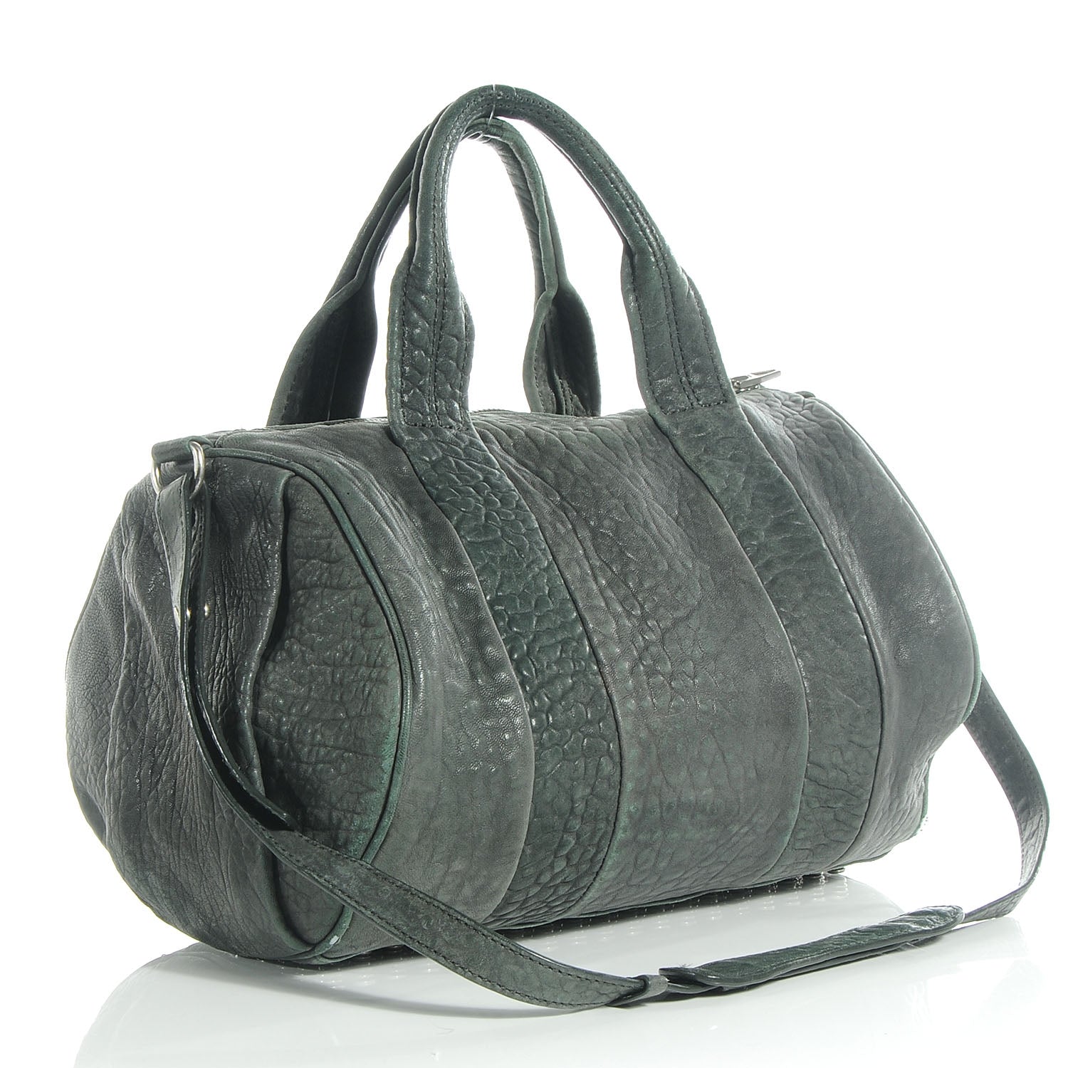 Alexander Wang Leather Rocco Duffel Grey 3 of 9
