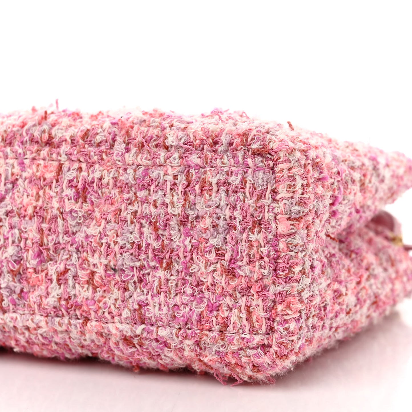Tweed Quilted Nano Kelly Shopper Pink