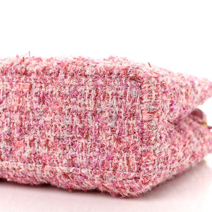 Chanel Tweed Quilted Nano Kelly Shopper Pink 10 of 13