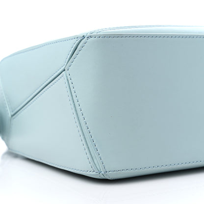 Loewe Satin Calfskin Small Puzzle Bag Aqua 7 of 8
