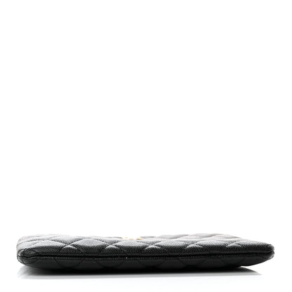 Chanel Caviar Quilted Cosmetic Case Black 3 of 9