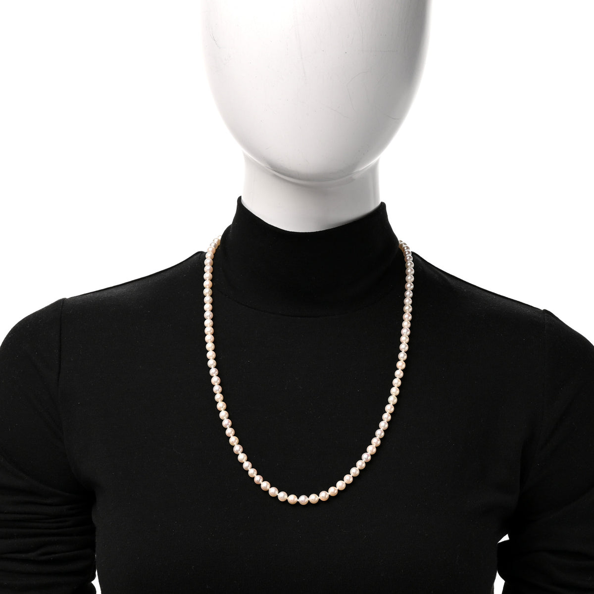 Mikimoto 18K Yellow Gold Akoya Cultured Pearl 5-6mm Strand Necklace 2 of 6