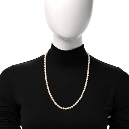 Mikimoto 18K Yellow Gold Akoya Cultured Pearl 5-6mm Strand Necklace 2 of 6