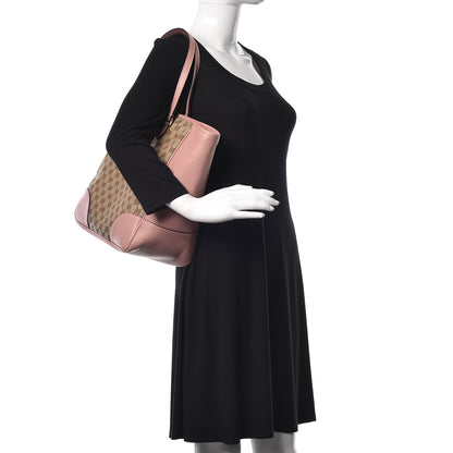 Gucci Monogram Bree Zippered Tote Beige Soft Pink 2 of 10