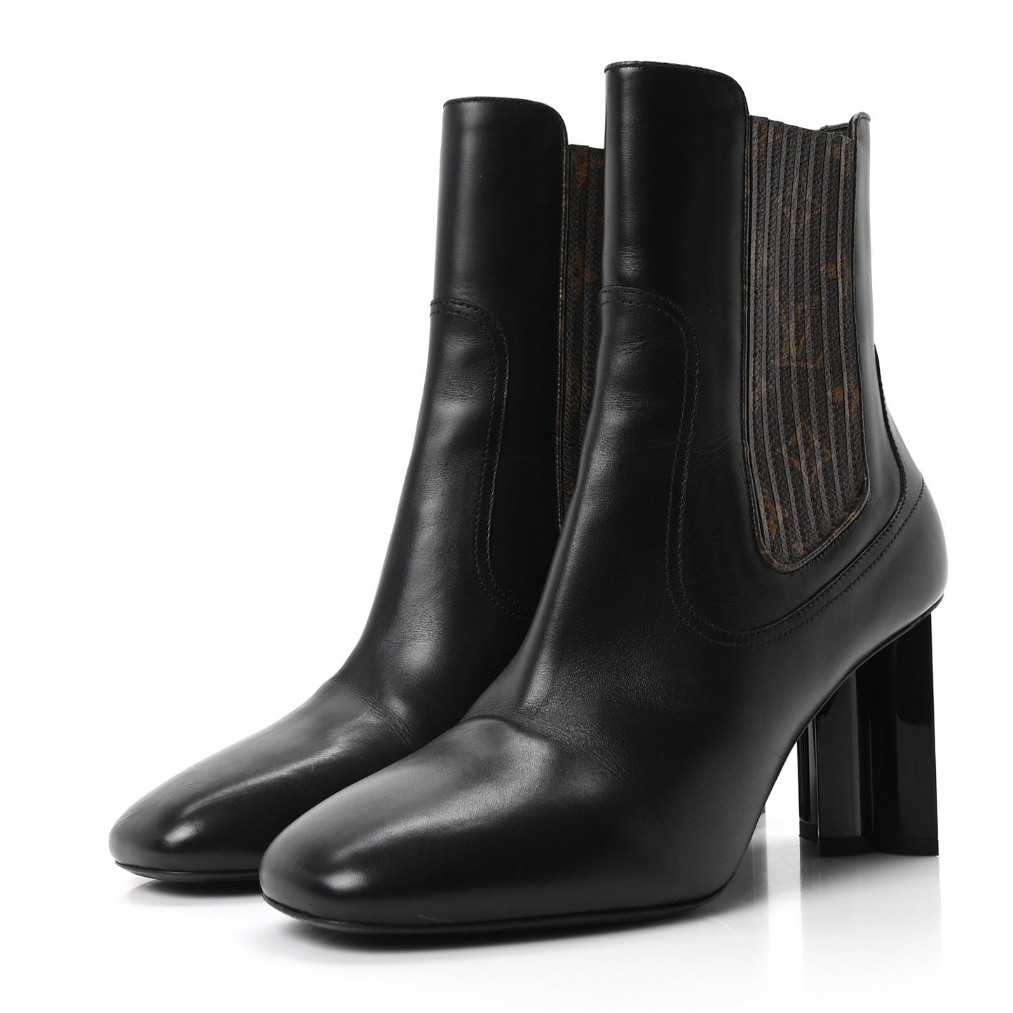 Calfskin Monogram Silhouette Chelsea Ankle Boots 41